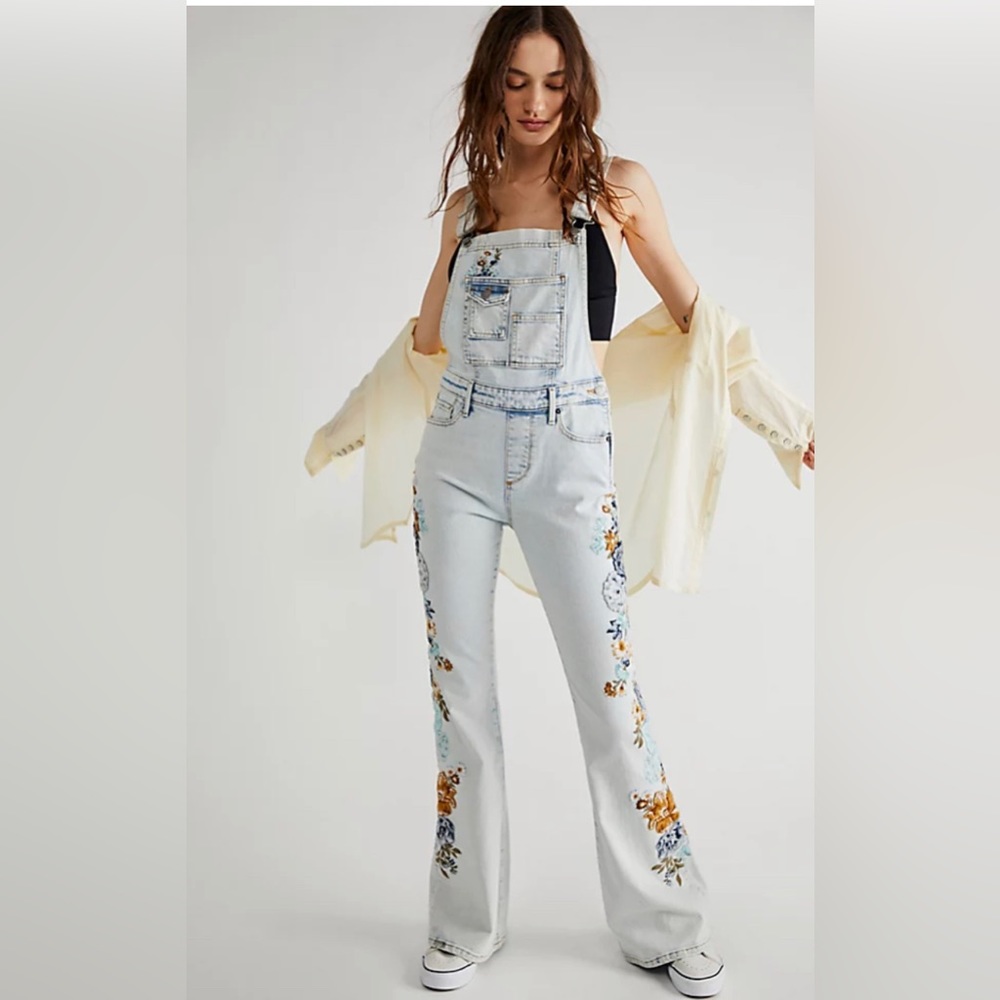 Free People Driftwood Overalls